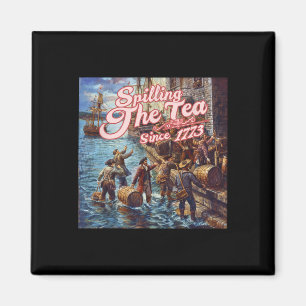 Imán Derramando El Té Desde 1773 4 De Julio De Independ