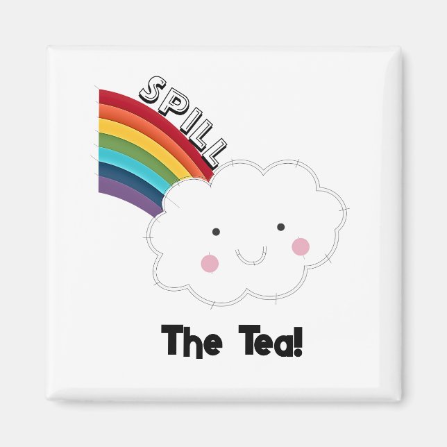 Imán Derrame el té (Frente)