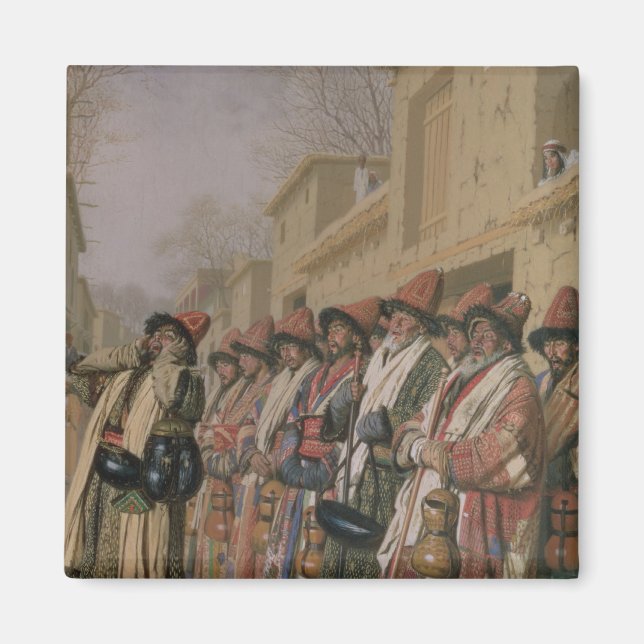 Imán Dervishes 'Coro mendigando alms en Taskent, 1870 (Frente)