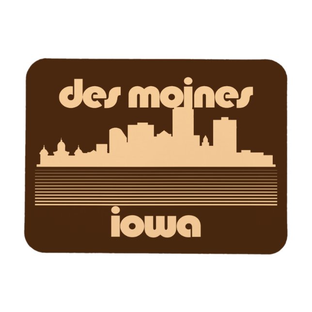 Imán Des Moines, Iowa (Horizontal)