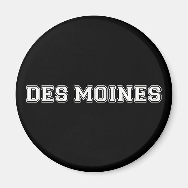 Imán Des Moines Iowa (Frente)