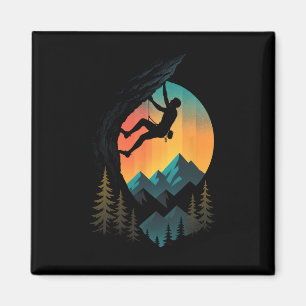 Imán Desafío de escalada - Bouldering Montaña Retro
