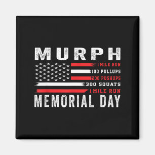 Imán desafío Murph día conmemorativo americano gimnasio