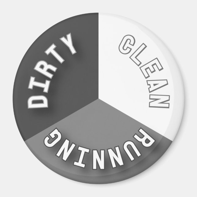 Imán Desagüe reversible Limpieza gris en funcionamiento (Frente)