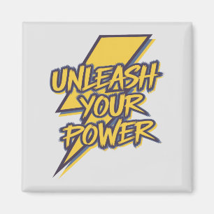 Imán Desate tu tornillo de relámpago motivacional de po