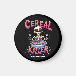 Imán Desayuno de asesinos de cereales Gracioso Cereal B