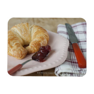 Imán Desayuno francés con el croissant