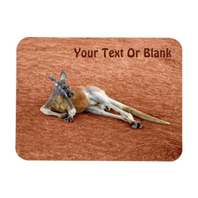 Imán Descanso de Red Kangaroo Buck (Horizontal)