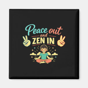 Imán Desconecta y zen en arte de salud mental de vibrac