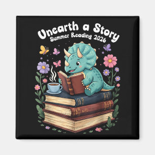 Imán Descubre una historia Triceratops Lectura de veran