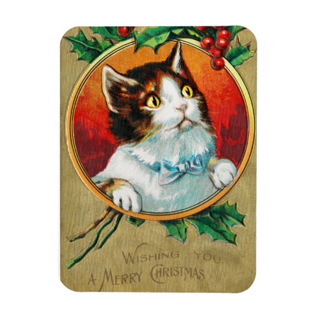 Imán Deseándote unas feroces vacaciones navideñas (Vertical)