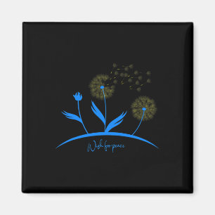 Imán Deseo de Dandelión de Ucrania por la Paz Bandera U