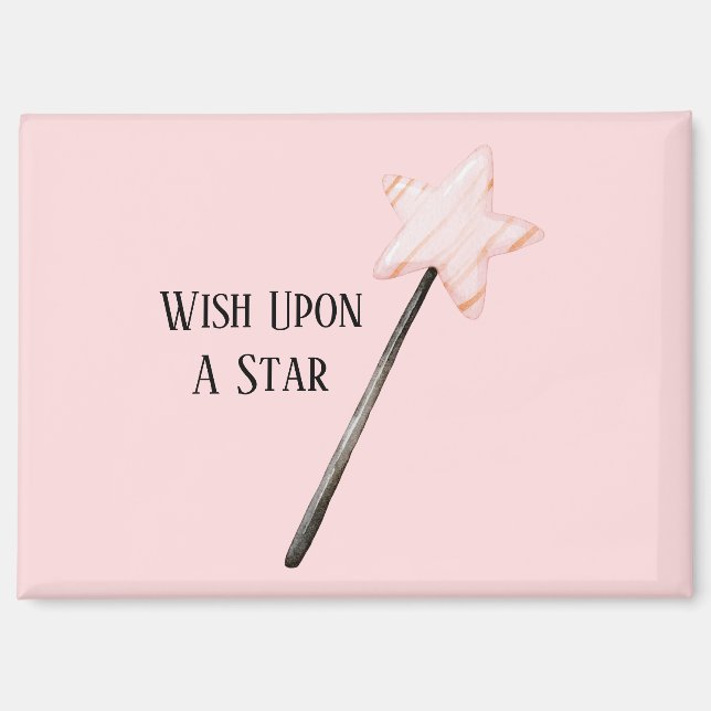 Imán Deseo de Estrella Rosa (Anverso)