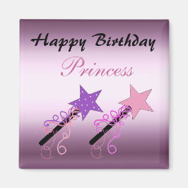 Imán Deseos de Cumpleaños de Princesa