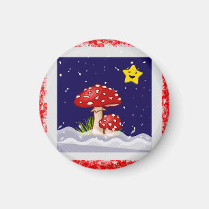 Imán Deseos de Navidad, días nevando