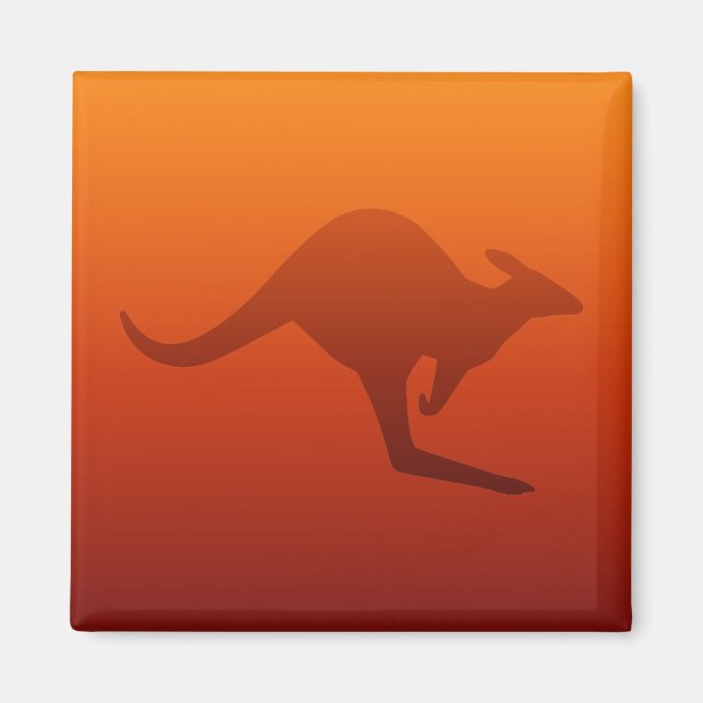 Imán Desert Ombre Brown Kangaroo (Frente)