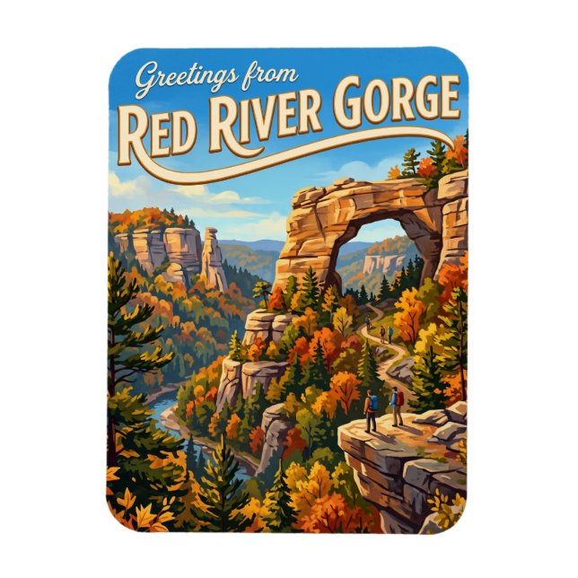 Imán Desfiladero del río Rojo EE. UU. (Vertical)