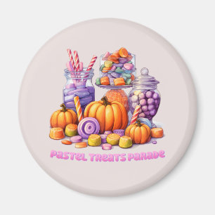 Imán Desfile de pasteles - Vela y calabaza