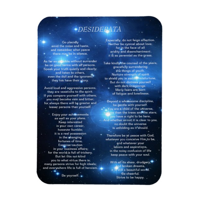 Imán Desiderata en la galaxia de las Pléyades (Vertical)