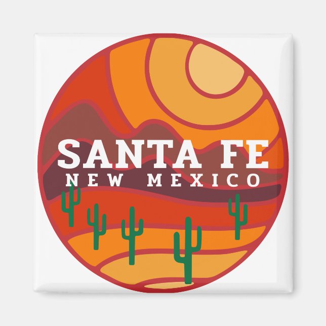 Imán Desierto Santa Fe A Las Montañas (Frente)