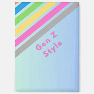Imán Design Gen Z pastel arc-en-ciel à personnaliser