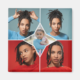 Imán Design Your Own 5 Photo Collage