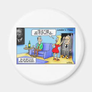 Imán Deslízate en un Teddy...Roosevelt Regalos Divertid