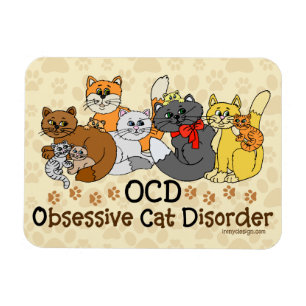 Imán Desorden obsesivo del gato de OCD