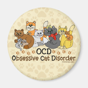 Imán Desorden obsesivo del gato de OCD