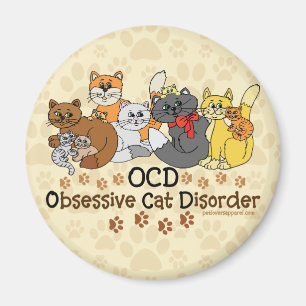 Imán Desorden obsesivo del gato de OCD