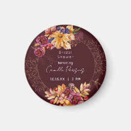 Imán Despedida de soltera de otoño Borgoña Malhumor Acu