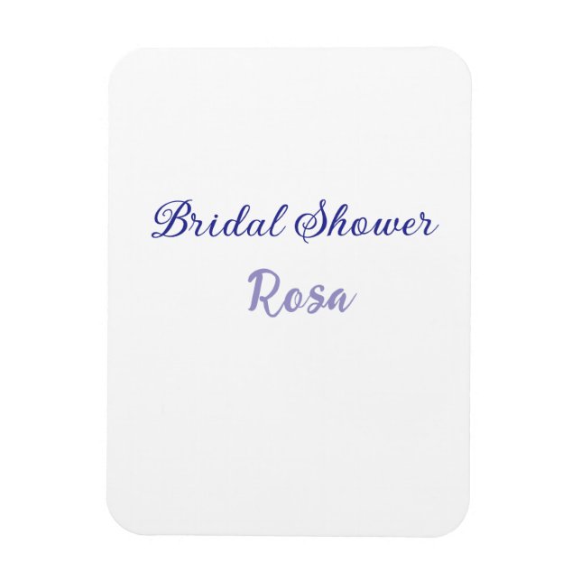 Imán Despedida de soltera púrpura agregar nombre fecha  (Vertical)