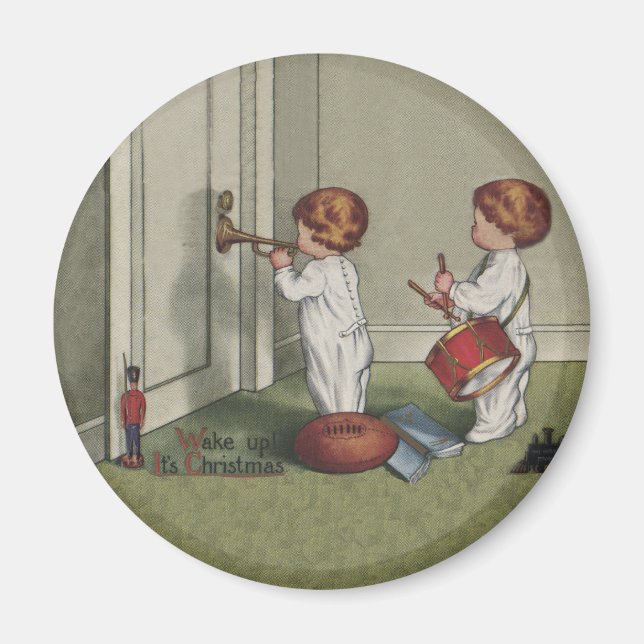 Imán Despierta a sus Navidades ilustracion infantil lin (Frente)