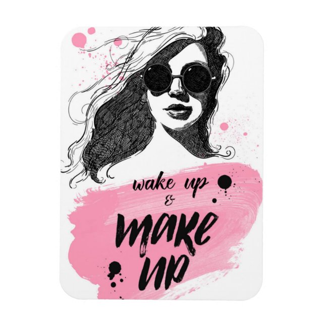 Imán Despierten y maquillen (Vertical)