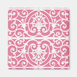 Imán Desplazamiento rosa y blanco