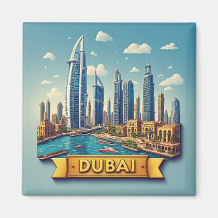 Imán 🧲 Destino de Vacaciones Favorito en Dubái Recuerd