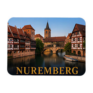 Imán Destino de viaje histórico Núremberg Alemania