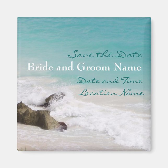 Imán Destino Guardar la fecha (Frente)