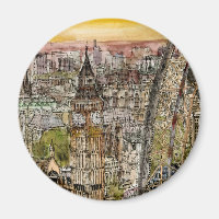 Destinos | acuarela Big Ben y London Eye