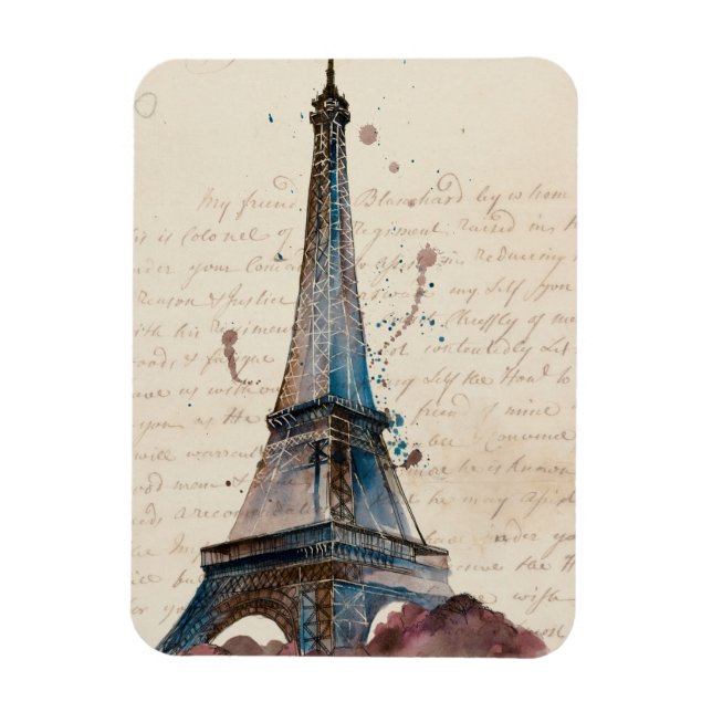 Imán Destinos | Cartas De La Torre Eiffel (Vertical)