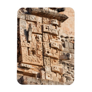 Imán Detalle de la pirámide del mago, Yucatán, Méxic