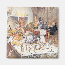 Imán Detalle de la víspera de Navidades (Navidad tradic