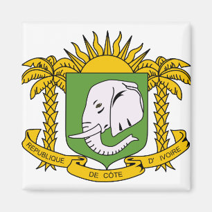 Imán Detalle del escudo de armas de Cote Divoire