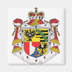 Imán Detalle del escudo de armas de Liechtenstein