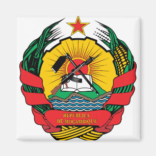 Imán Detalle del escudo de armas de Mozambique