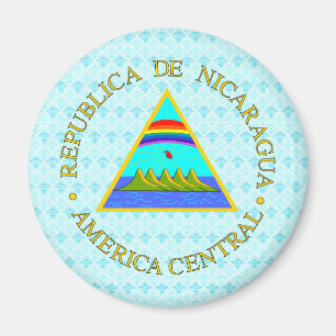 Imán Detalle del escudo de armas de Nicaragua
