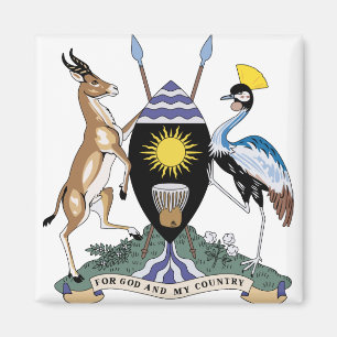 Imán Detalle del escudo de armas de Uganda