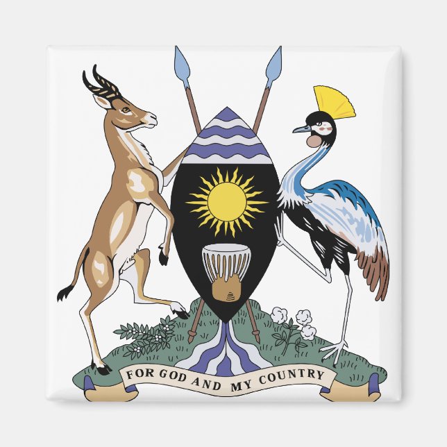 Imán Detalle del escudo de armas de Uganda (Frente)