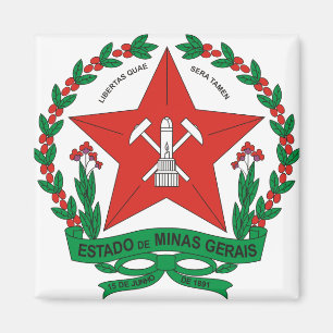 Imán Detalle del escudo de armas del Minas Gerais del