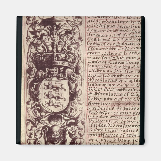Imán Detalle del margen izquierdo (Frente)